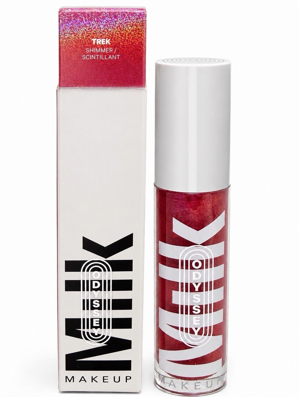 MILK Makeup Odyssey Lip Oil Gloss Trek Deep Rose Shimmer 6.5ml NIB Full Size